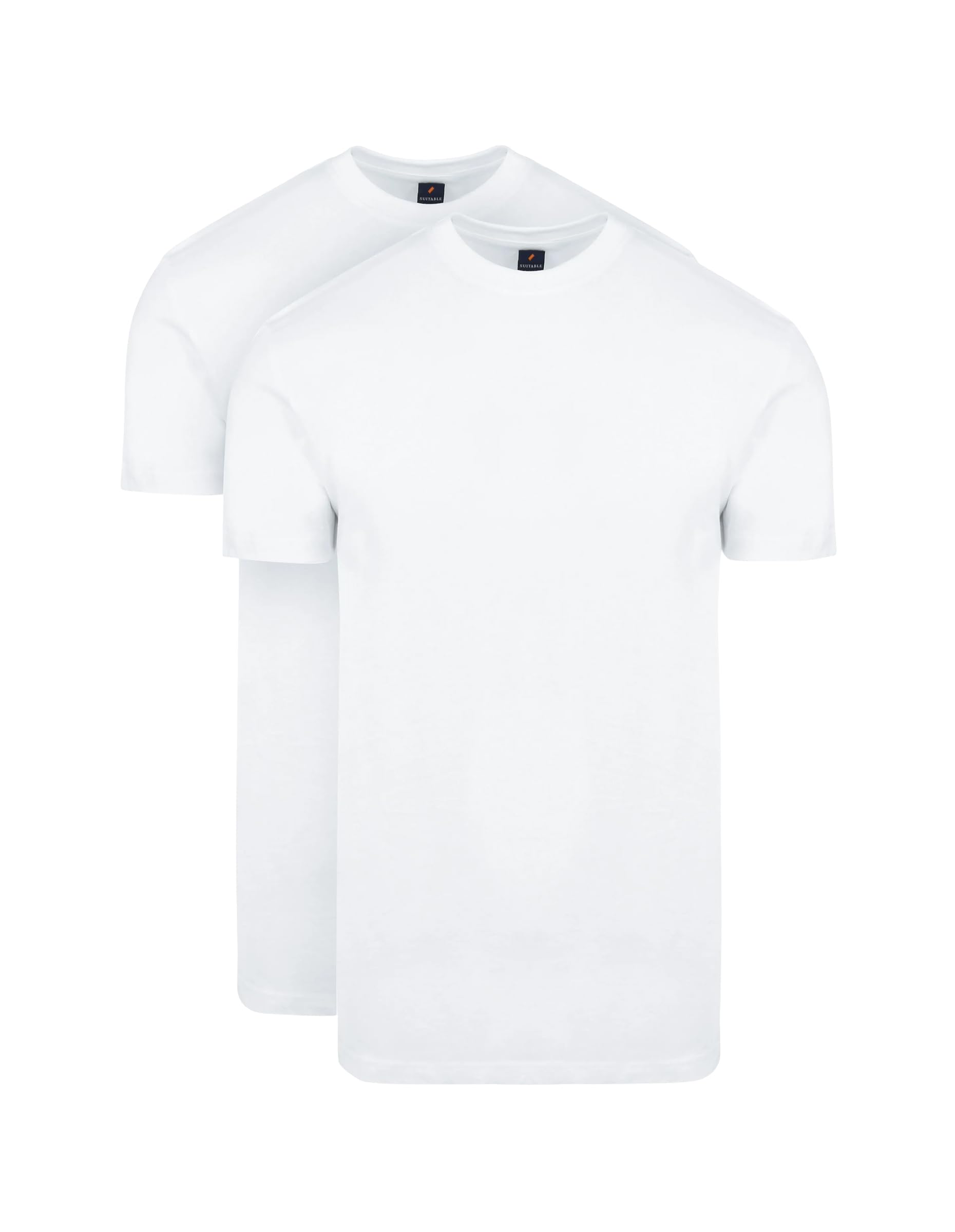 Suitable Obra T-Shirt High Round Neck 2-Pack