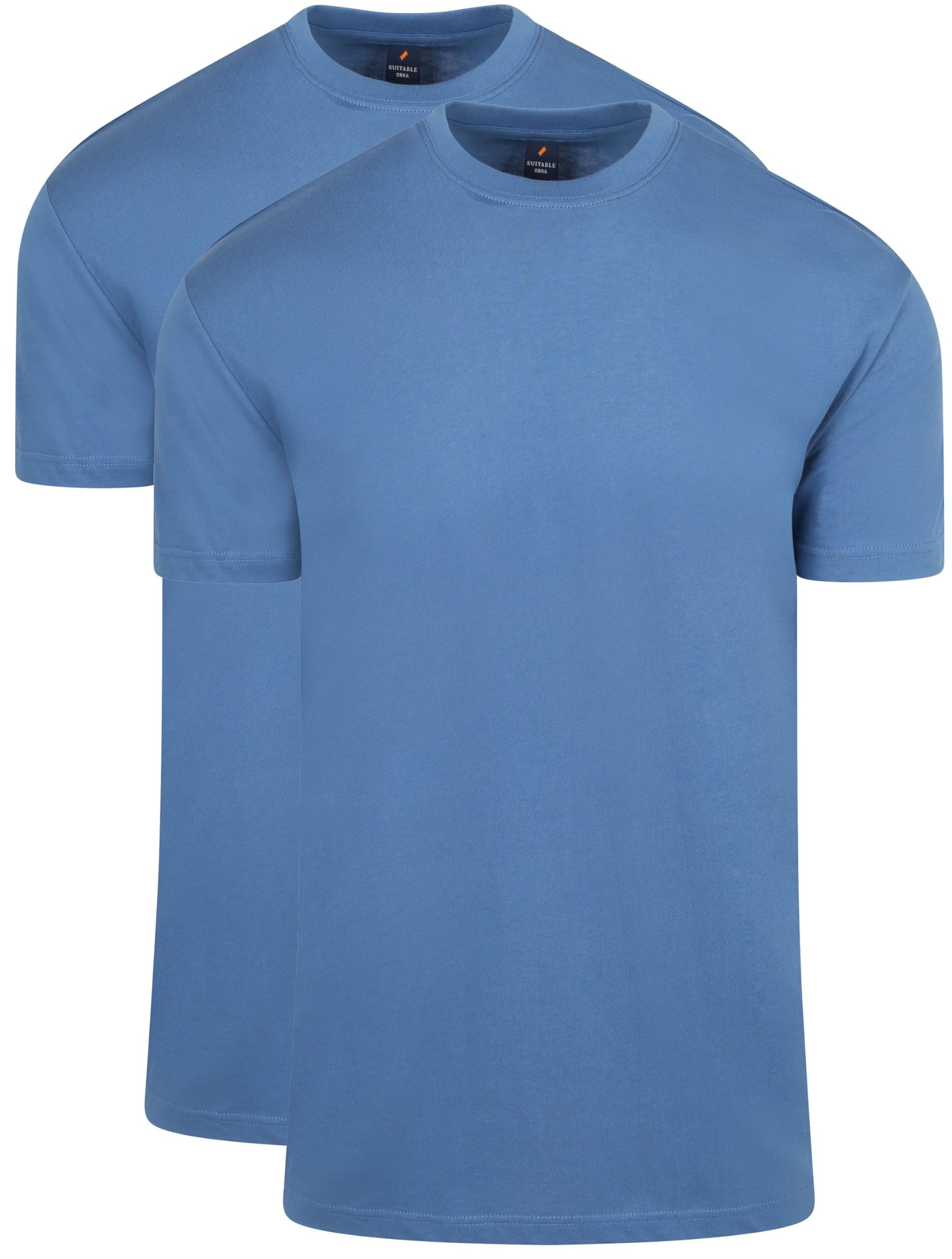 Suitable Obra T-Shirt High Round Neck 2-Pack