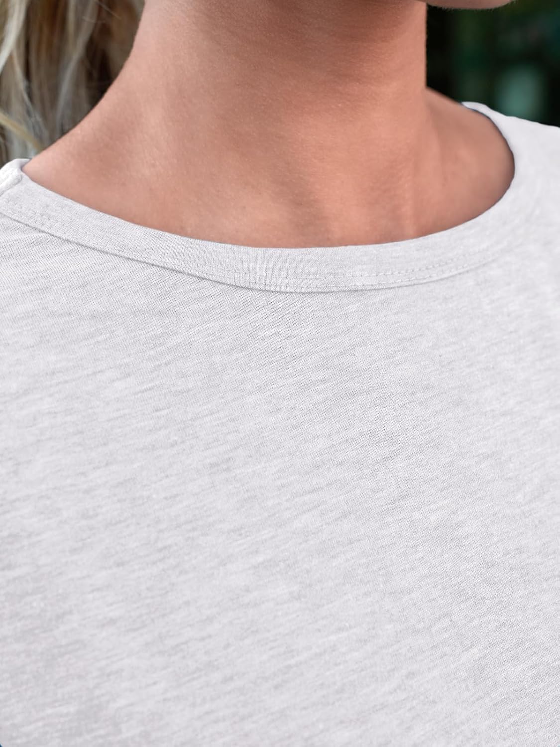 Women Summer Casual Round Neck Tee Tops